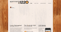 Desktop Screenshot of apartmentsat1220.com