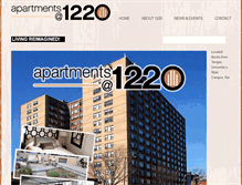 Tablet Screenshot of apartmentsat1220.com